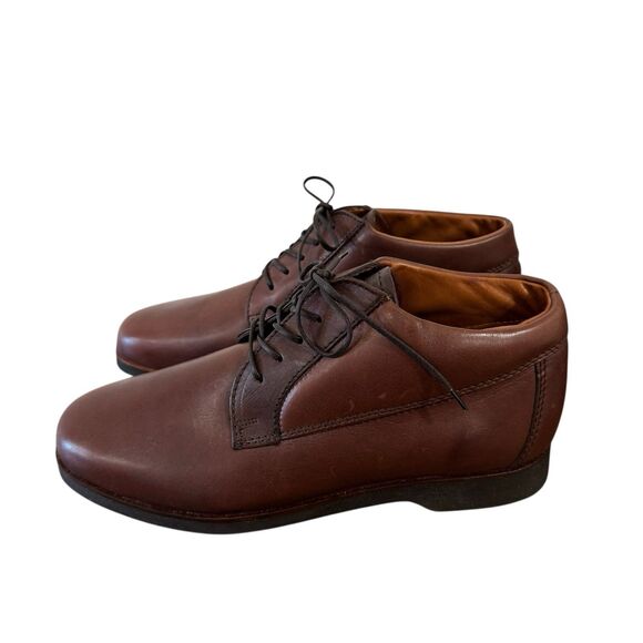 Wolky NEW IN BOX 7 Medium Brown Leather Lace Up Oxford Comfort Shoes Mens main image 4